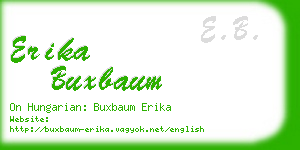 erika buxbaum business card